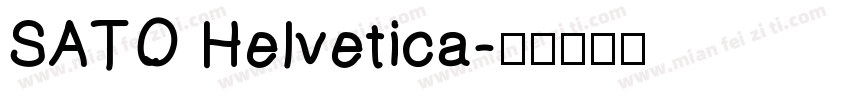 SATO Helvetica字体转换